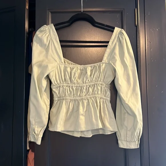 JCrew Mint corset blouse - Picture 4 of 4